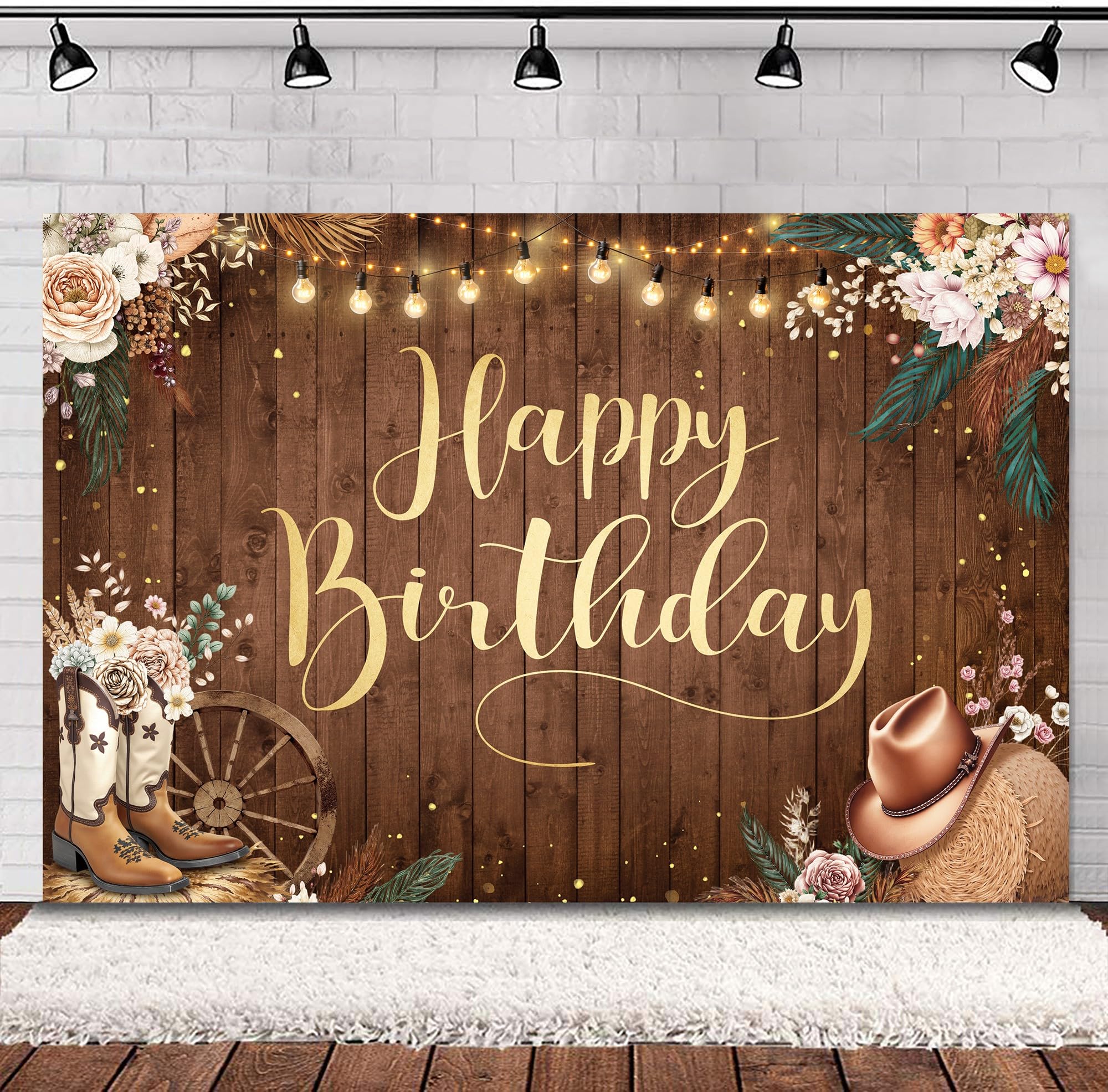 Western Cowgirl Backdrop